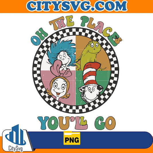 Retro Oh The Places You'll Go Png