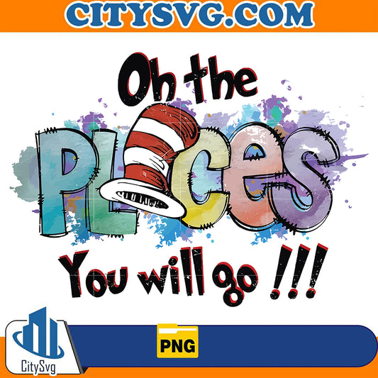 Retro Oh The Places You'll Go Png