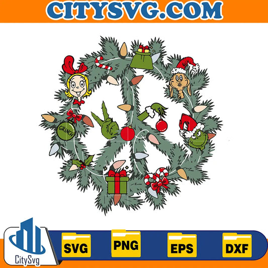 RetroGrinchFriendsChristmasSvg