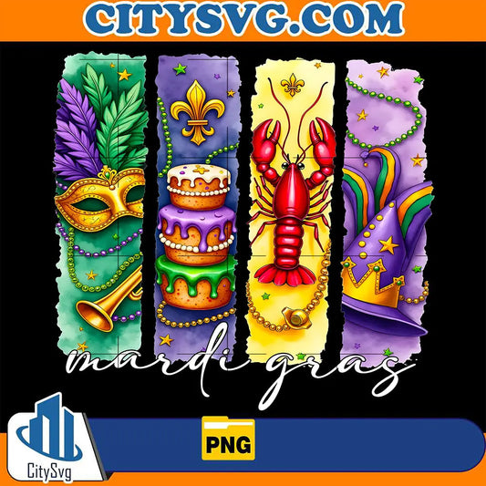 RetroMardiGrasPng