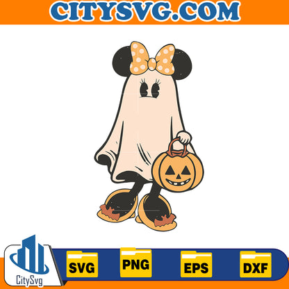 Retro Mickey Minnie Halloween Couple Svg