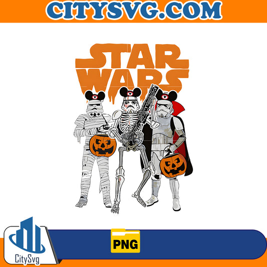 Retro Star Wars Halloween Png