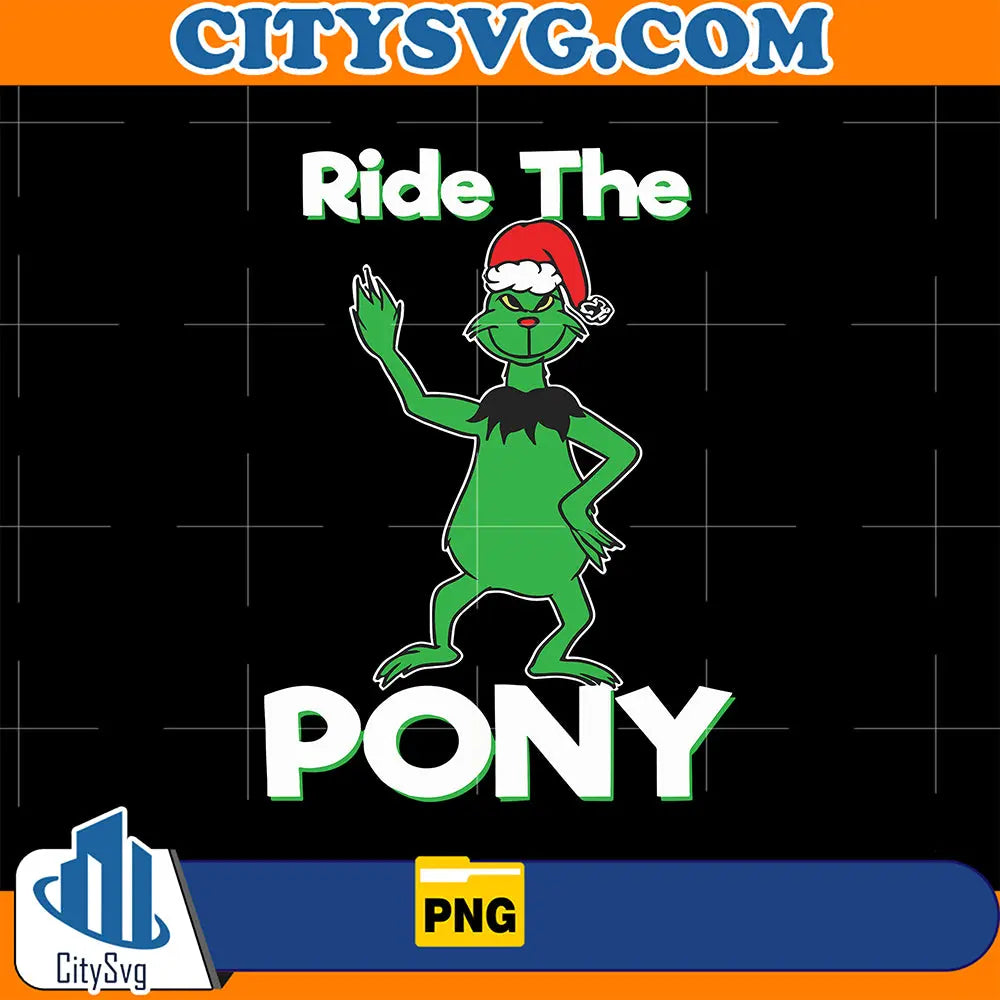 RideThePonyChristmasGrinchPng