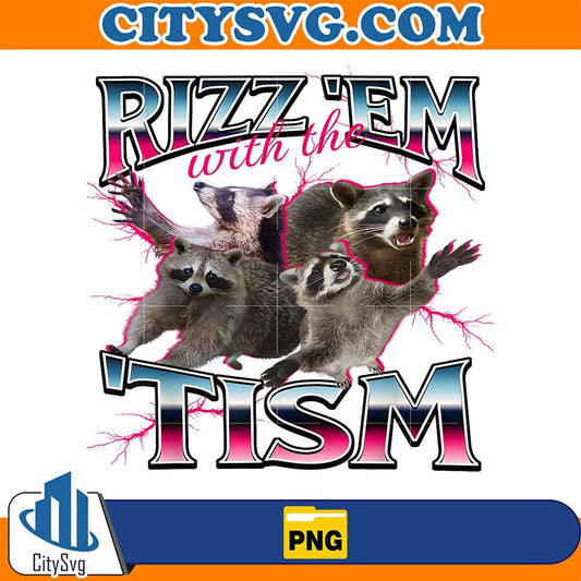 Rizz-Em-With-The-Tism-Meme-Raccoon-Png