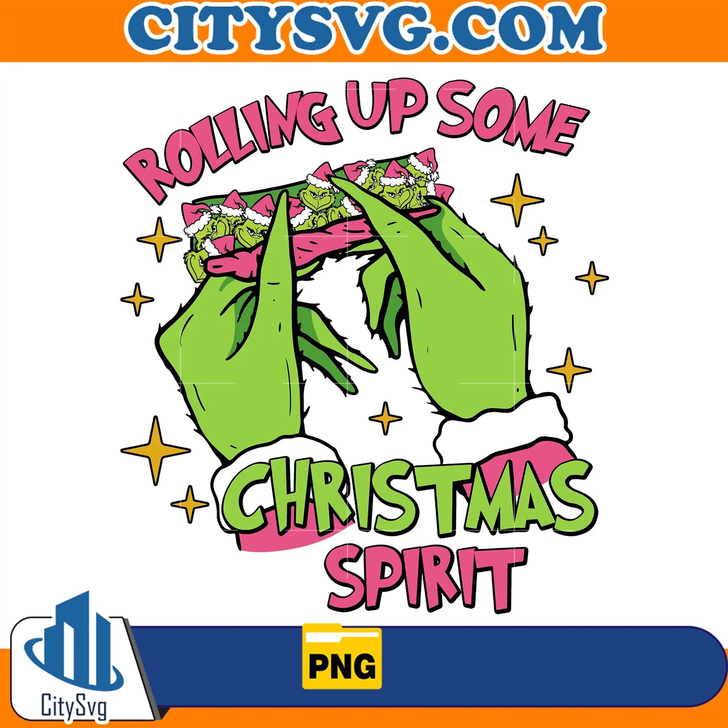 RollingUpSomeChristmasSpiritPng