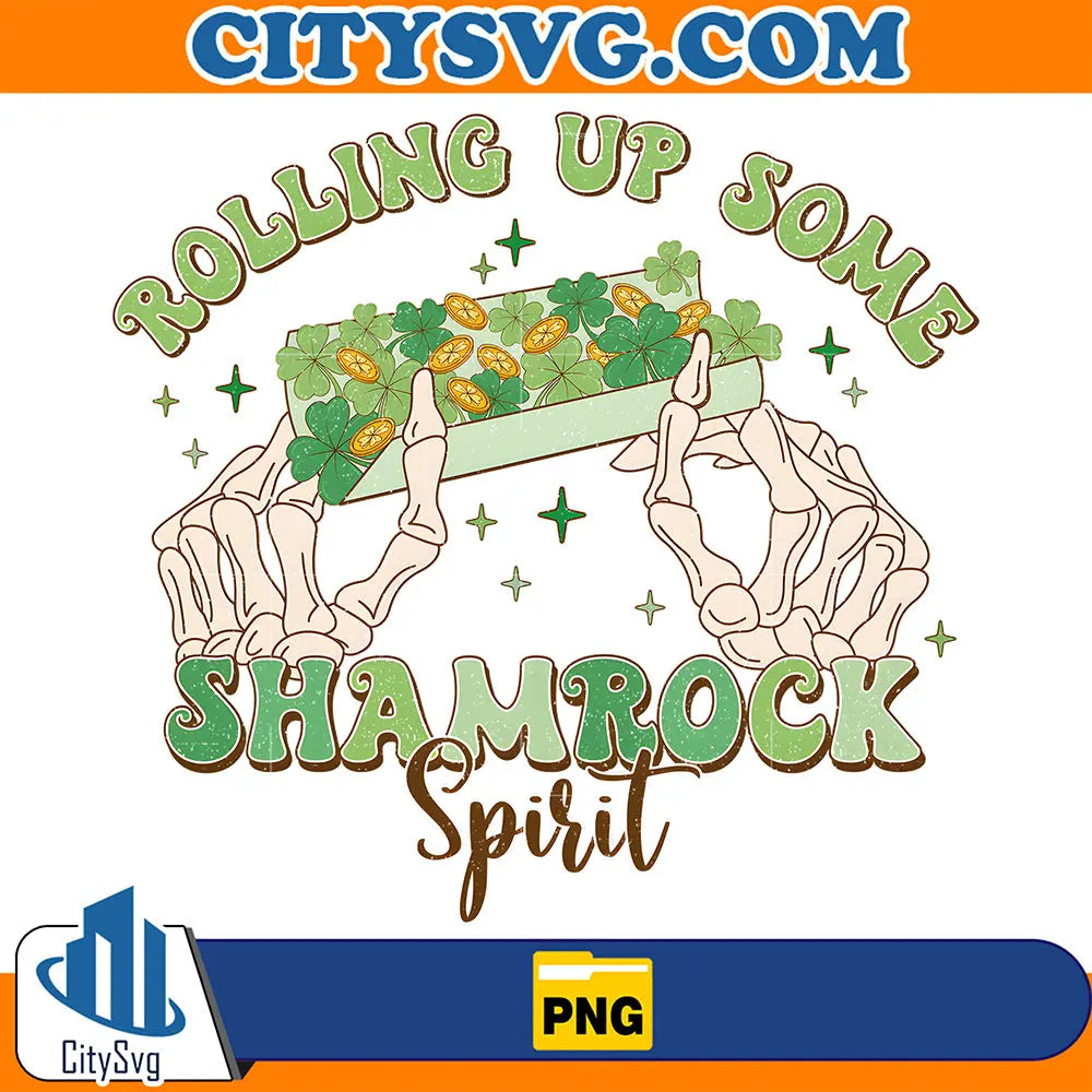 RollingUpSomeShamRockSpiritStPatricksDayPng