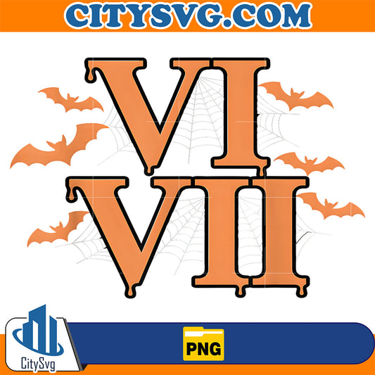 Roman-Numera-ls-VI-VII-67-Meme-Gen-Alpha-Halloween-Six-Seven-Png