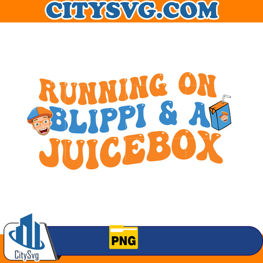 Running on blippi and a Juicebox Png