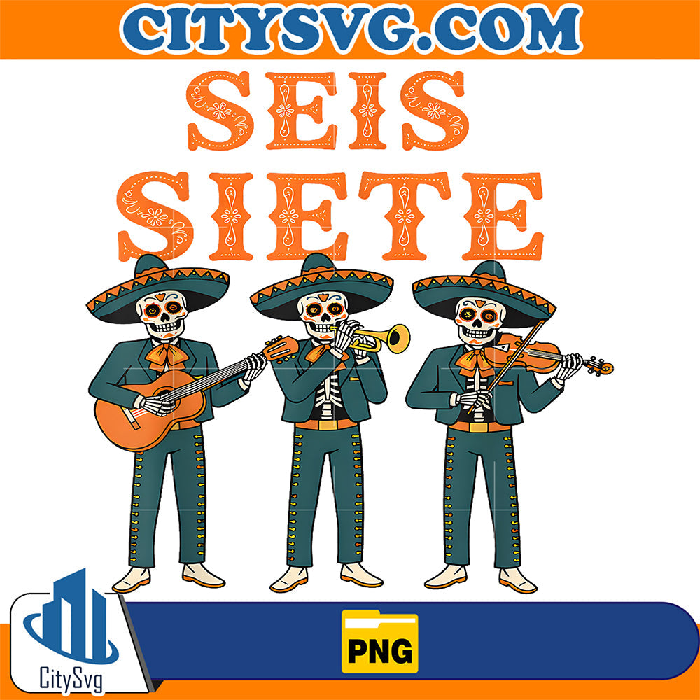 SEIS-Siete-67-Meme-Mexican-Funny-Dia-De-Los-Muertos-Png