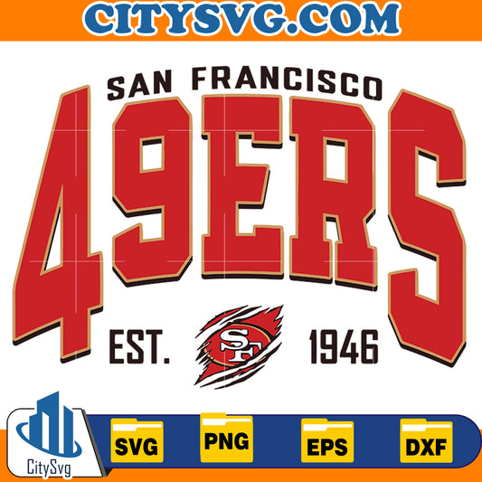 San Francisco 49ers est 1946 Svg