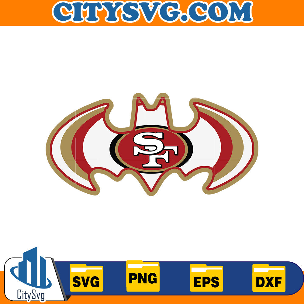 Bat San Francisco 49ers Svg