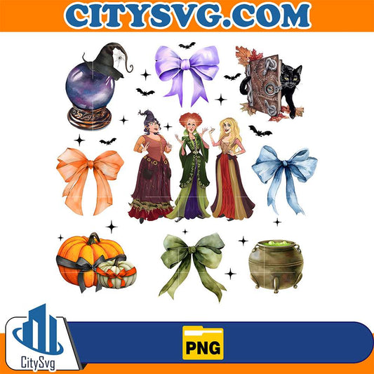 Sanderson Sisters Bow Fall Png CitySvg