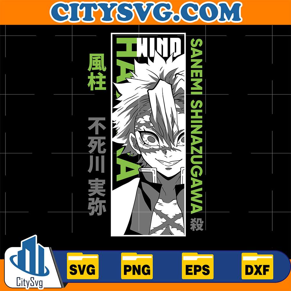 Sanemi-Shinazugawa-Wind-Hashira-Demon-Slayer-Svg