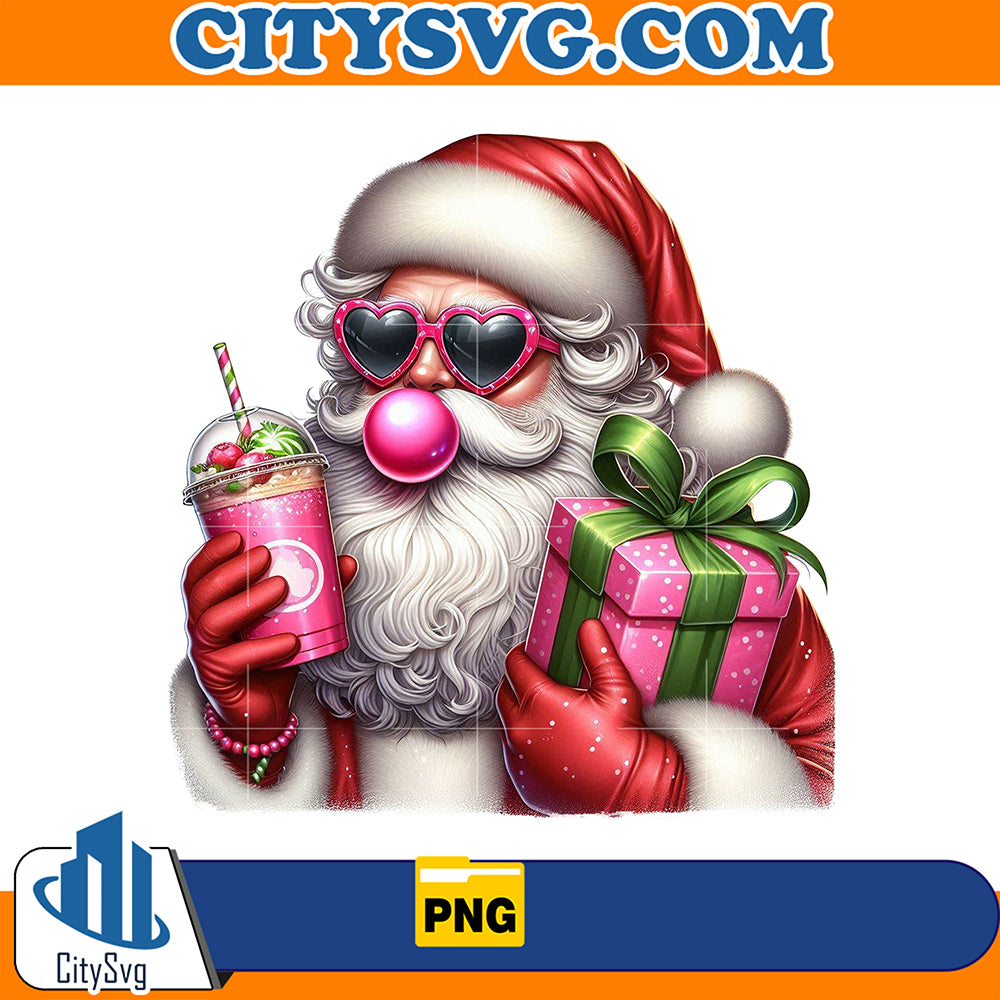 SantaClausBlowingBubbleValentinePng_2