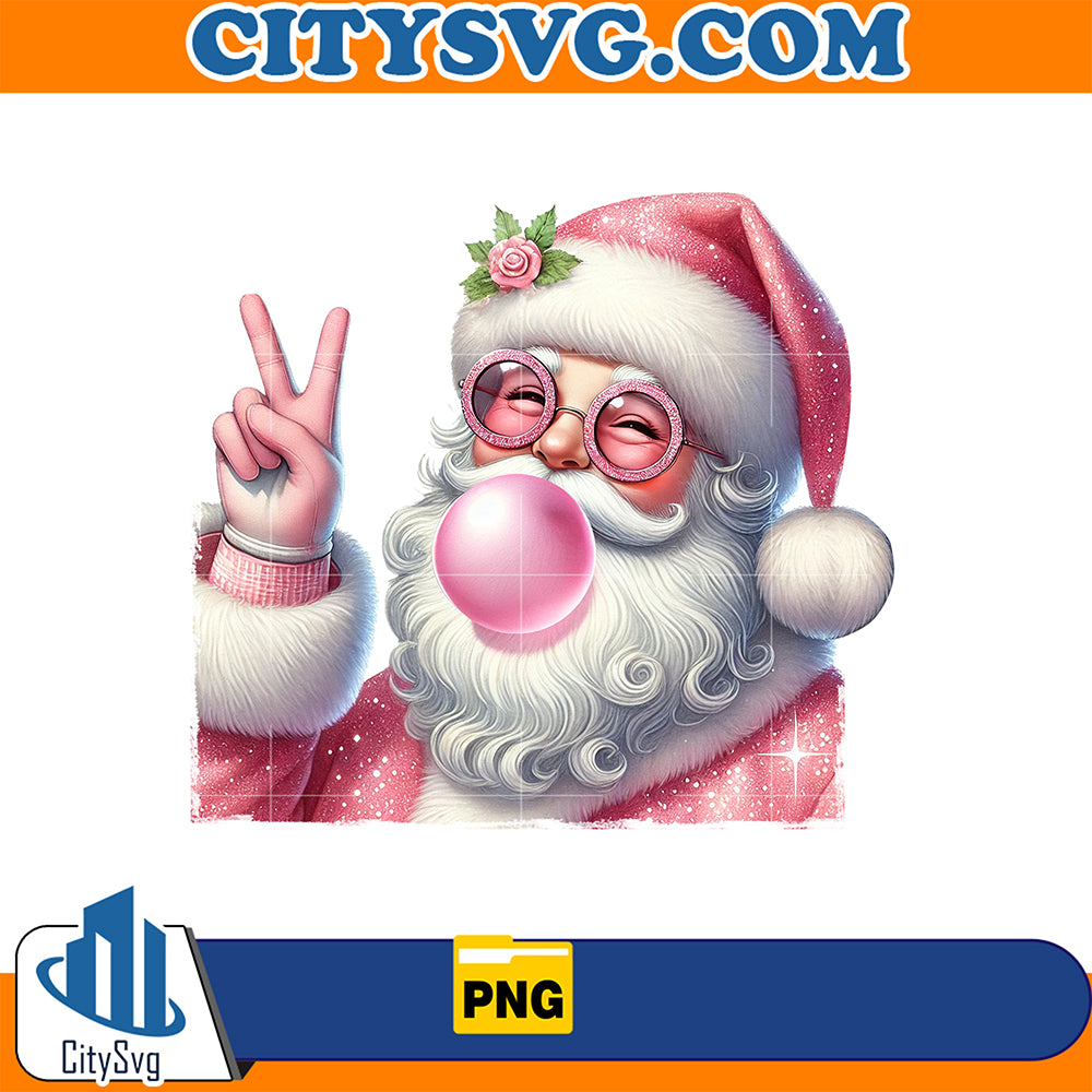 SantaClausChristmasBubbleBlowingValentinePng_2