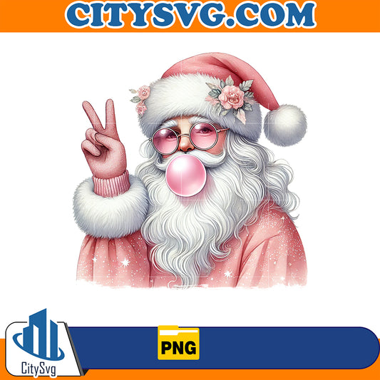 SantaClausChristmasBubbleBlowingValentinePng_5