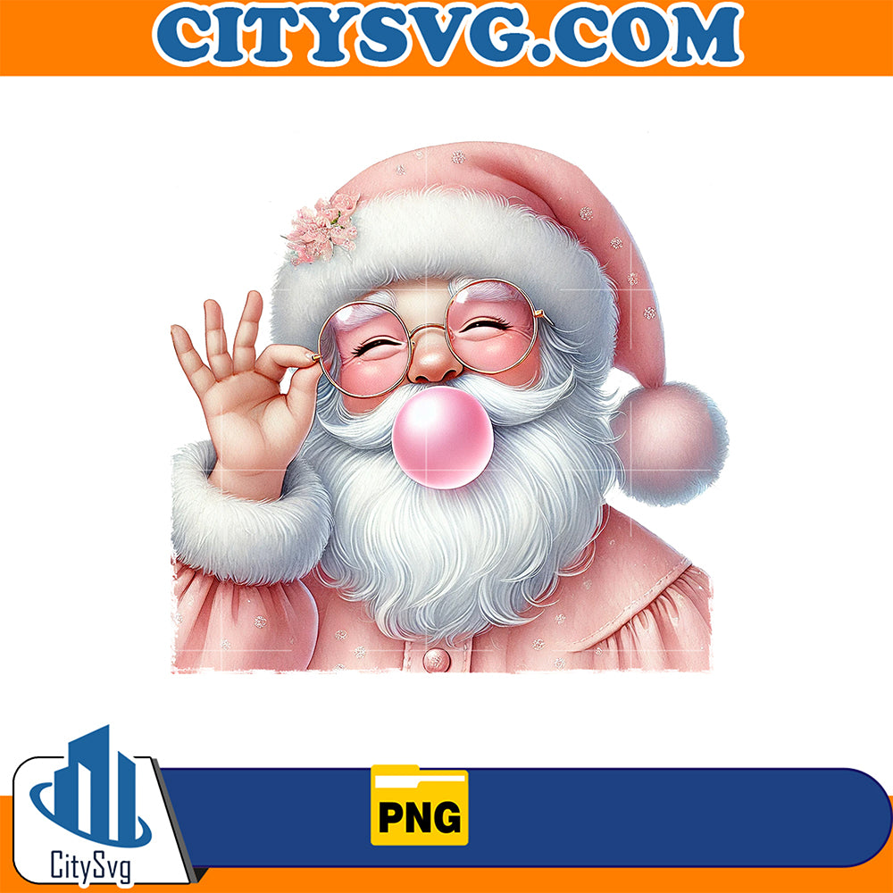 SantaClausChristmasBubbleBlowingValentinePng_6