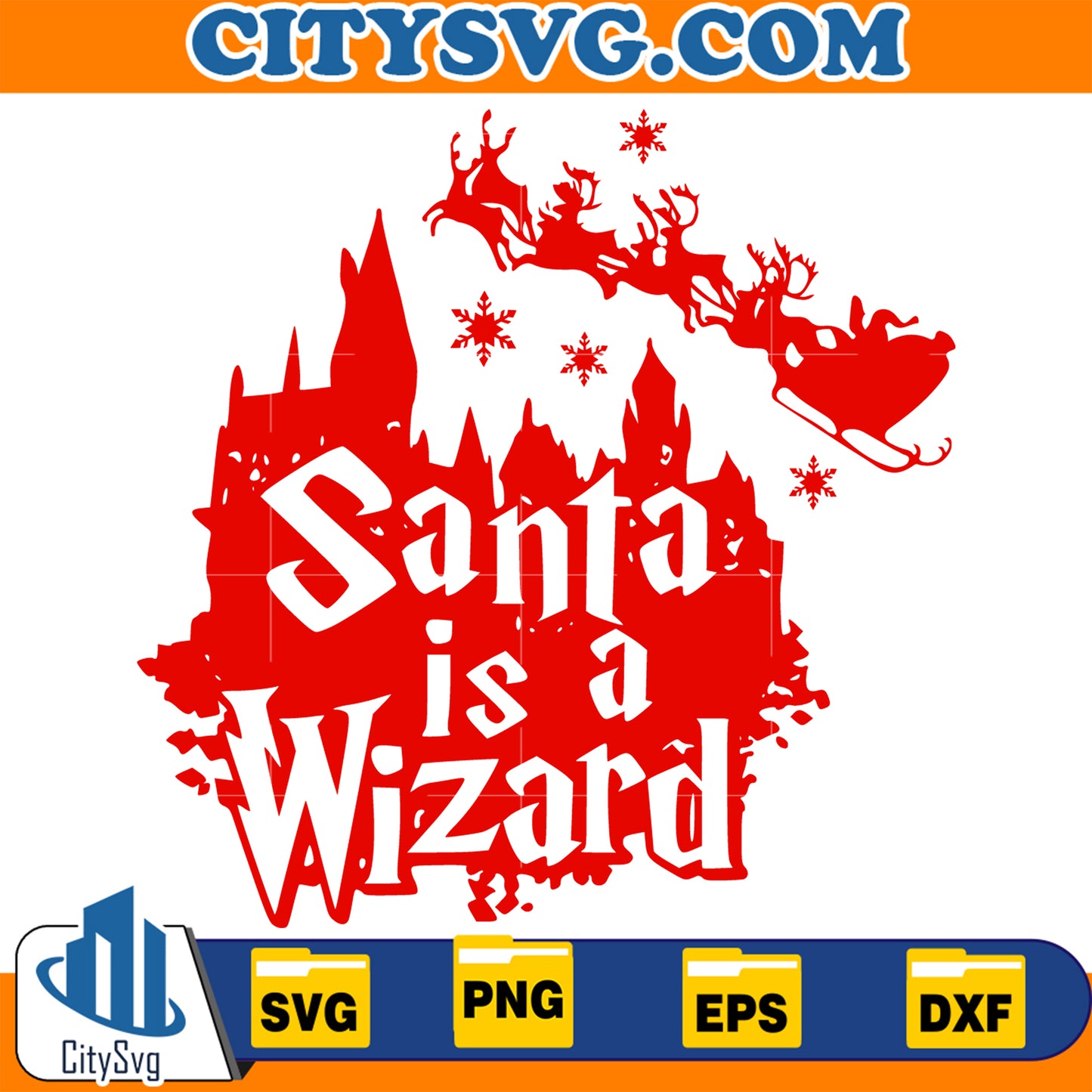 SantaIsAWizardRedChristmasSvg