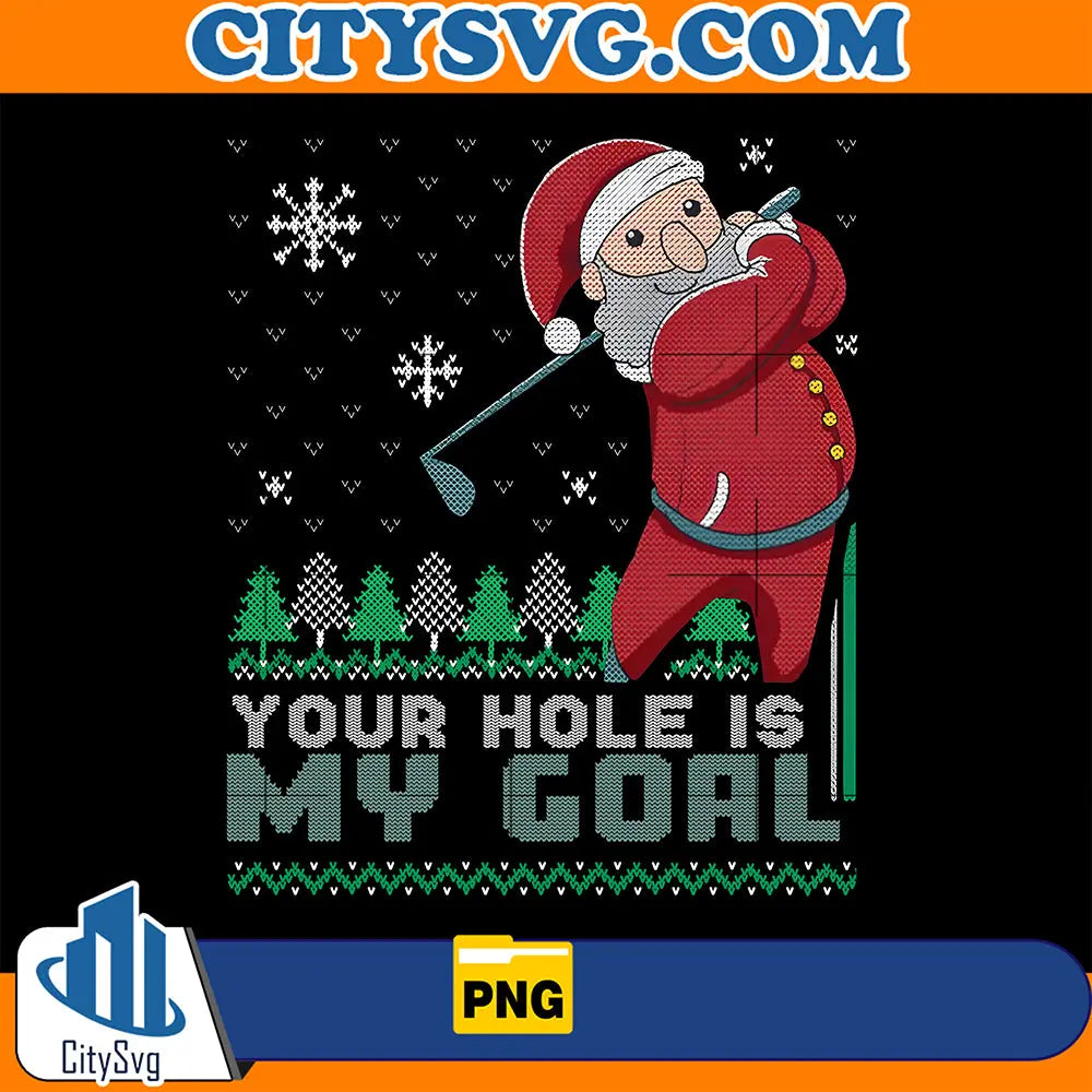 SantaYourHoleIsMyGoalChristmasPng