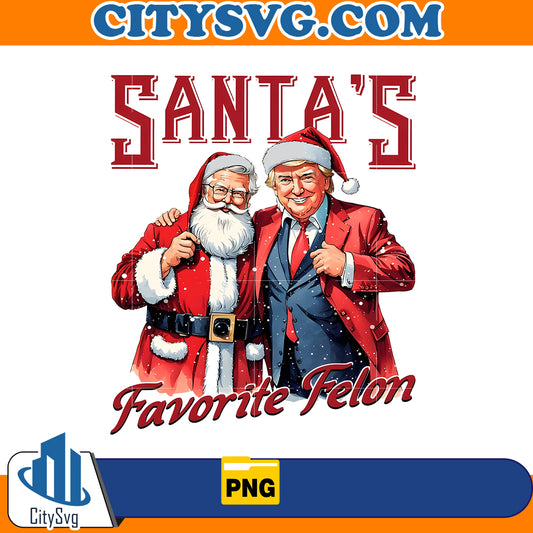 Santa’s Favorite Felon TRUMP Png