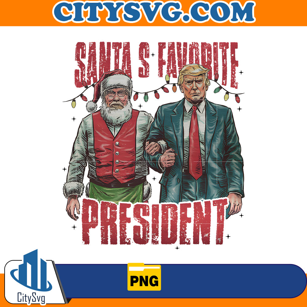 Santa’s Favorite President TRUMP Png