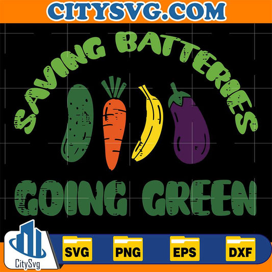 Saving-Batteries-Going-Green-Svg