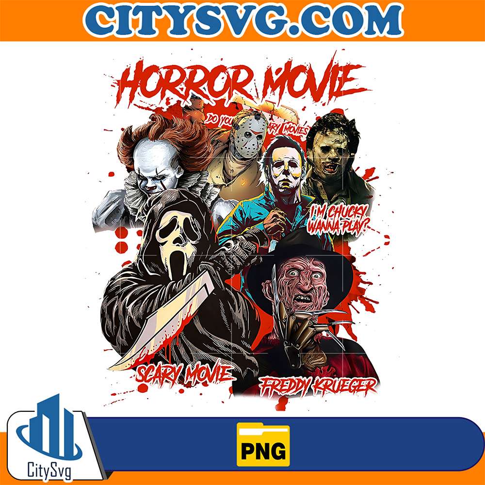 Scary Movie Halloween Horror Characters Png – CITYSVG