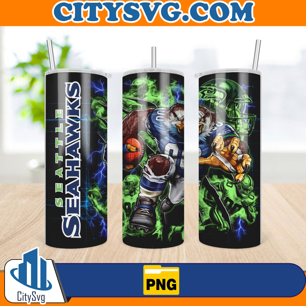 SeattleSeahawks20ozSkinnyTumblerSublimationDesignsPng