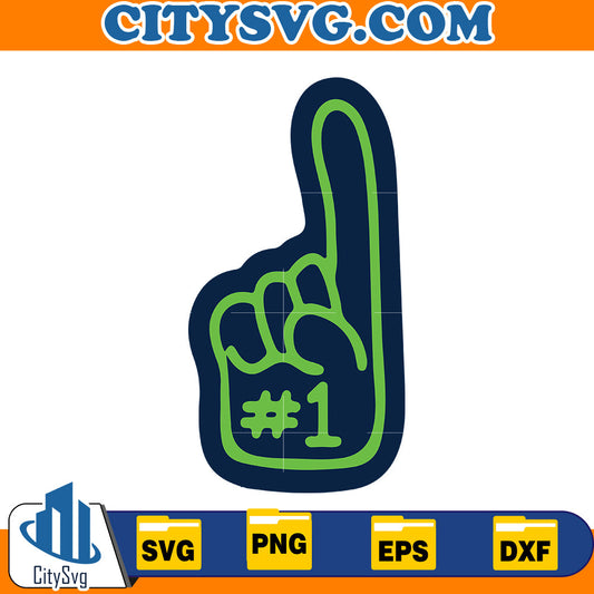 #1 Seattle Seahawks Svg