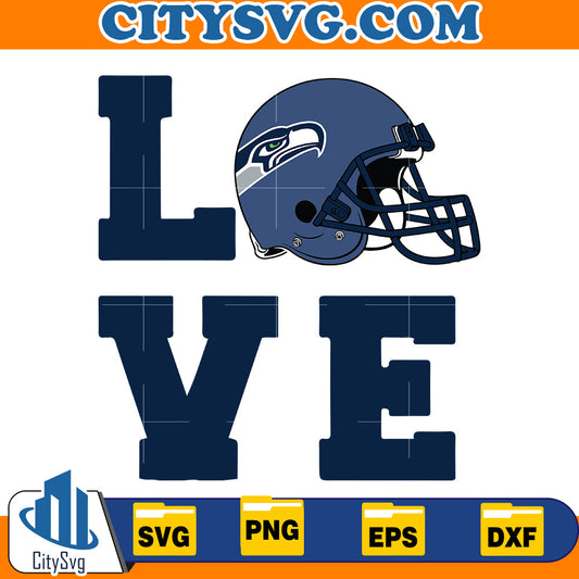 Love Seattle Seahawks Svg