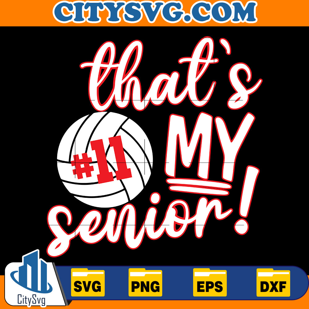 Senior Volleyball Mom Svg