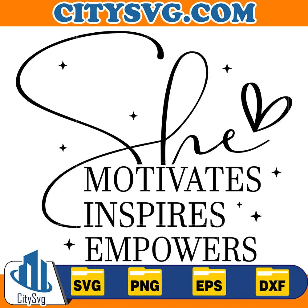 SheMotivatesInspiresEmpowersSvg