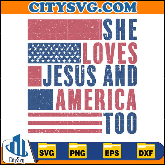 ShelovesJesusandAmericaTooSvg