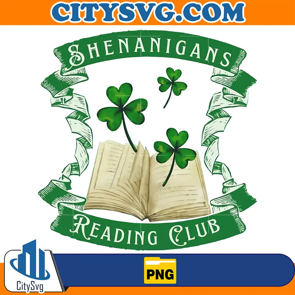 ShenanigansReadingClubFunnyLoverStPatricksDayPng