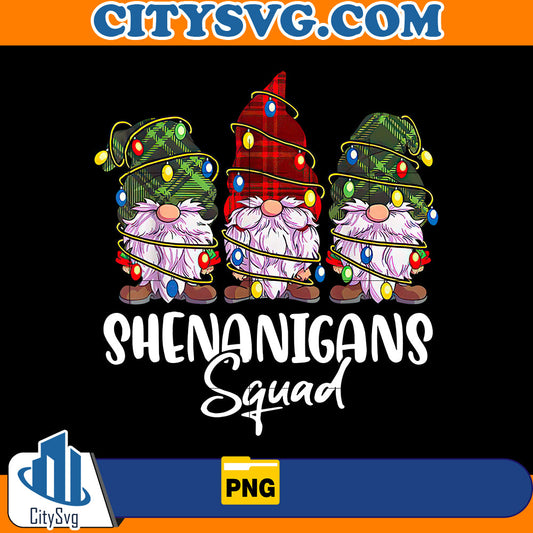 Shenanigans Squad Gnomes Christmas Png CitySvg