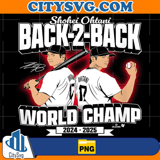Shohei-Ohtani-Back-To-Back-World-Champs-LA-Baseball-Png