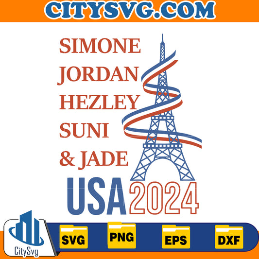 Simone - Jordan - Hezley - Suni - Jade Svg, Olympics Svg