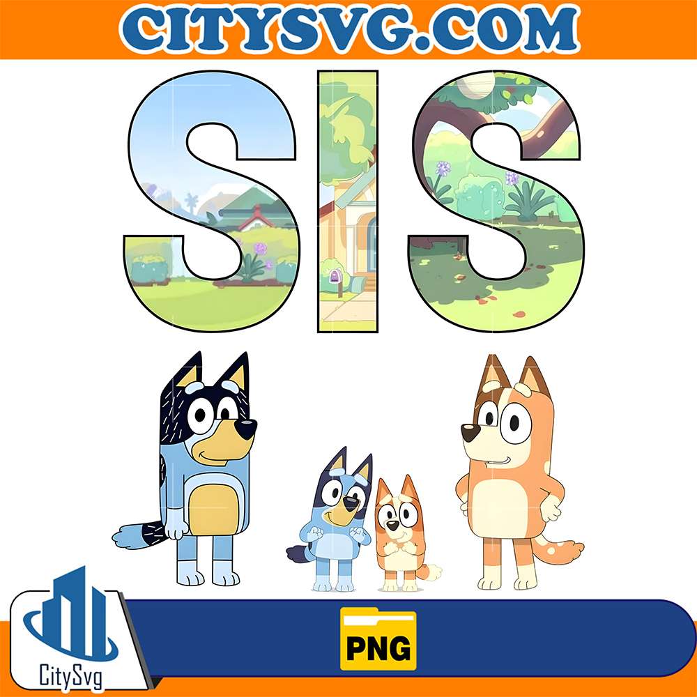 Sis-Family-Bluey-Png