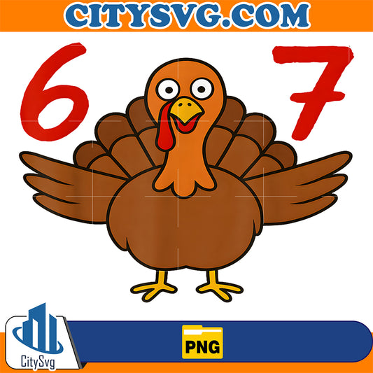 Six-Seven-67-Thanksgiving-Meme-Turkey-Number-67-Png