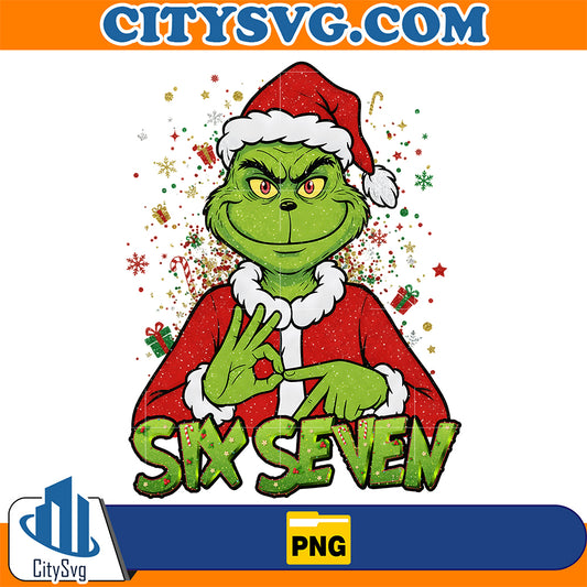 Six-Seven-Meme-Christmas-Green-Guy-Png