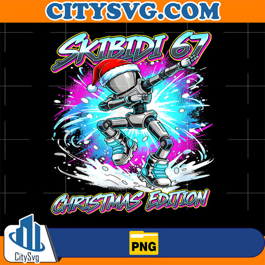 Skibidi 67 Christmas Edition Dance Png CitySvg