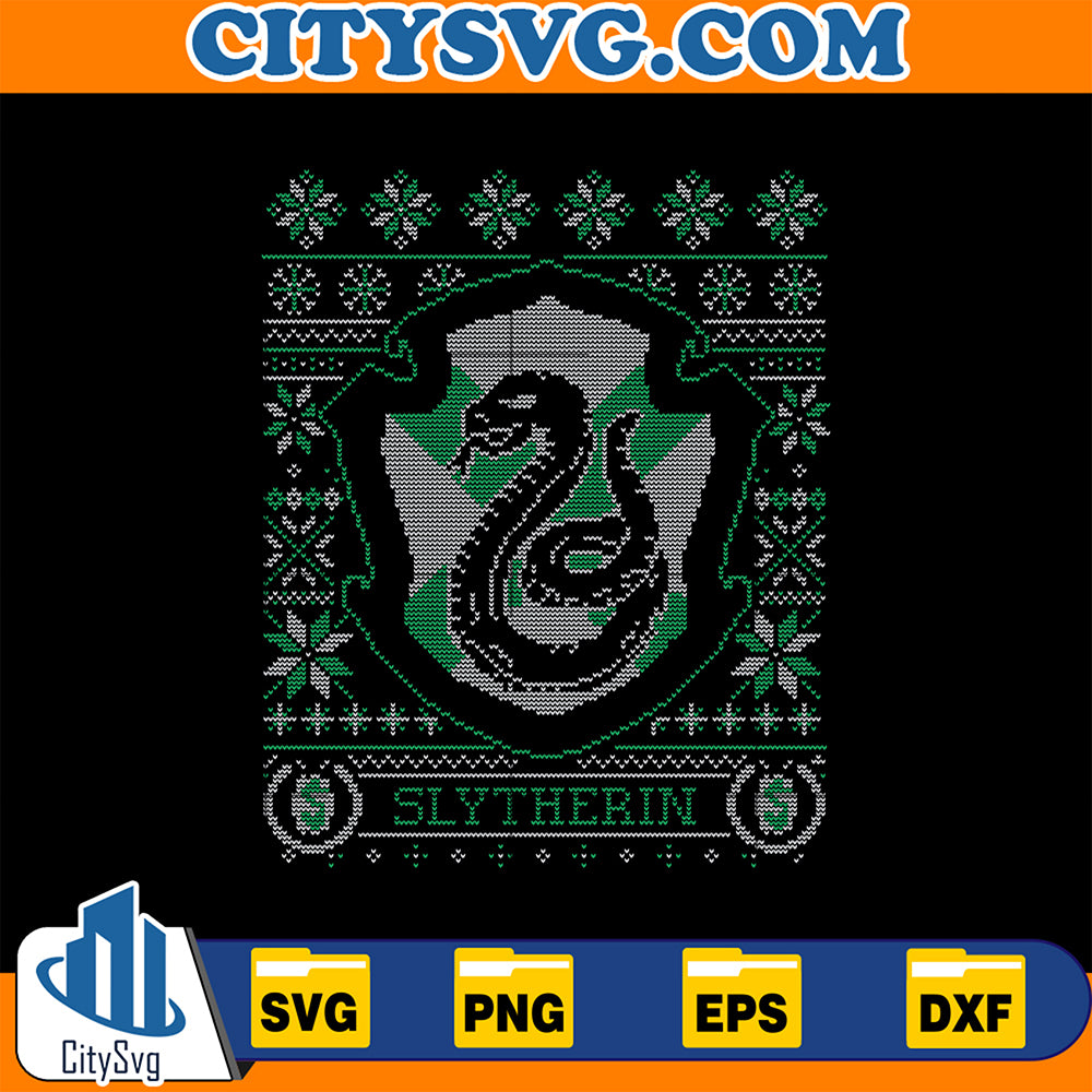 SlytherinUglyChristmasSvg