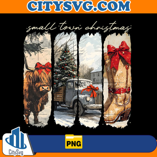 Small town christmas Png CitySvg