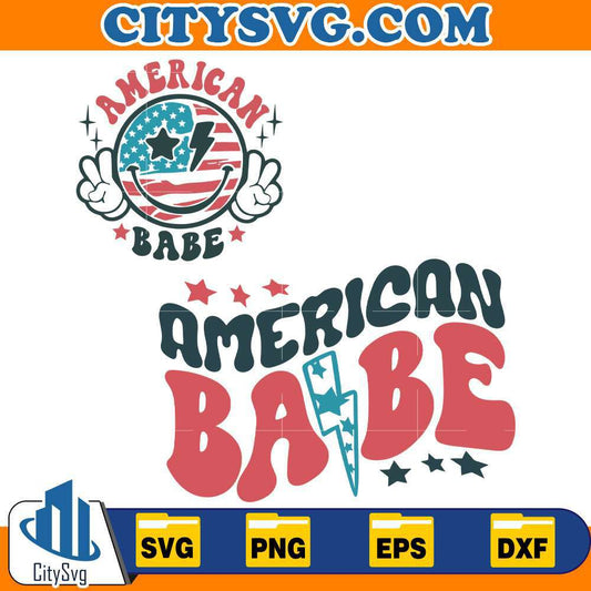 Smile-America-Babe-4th-Of-July-Svg