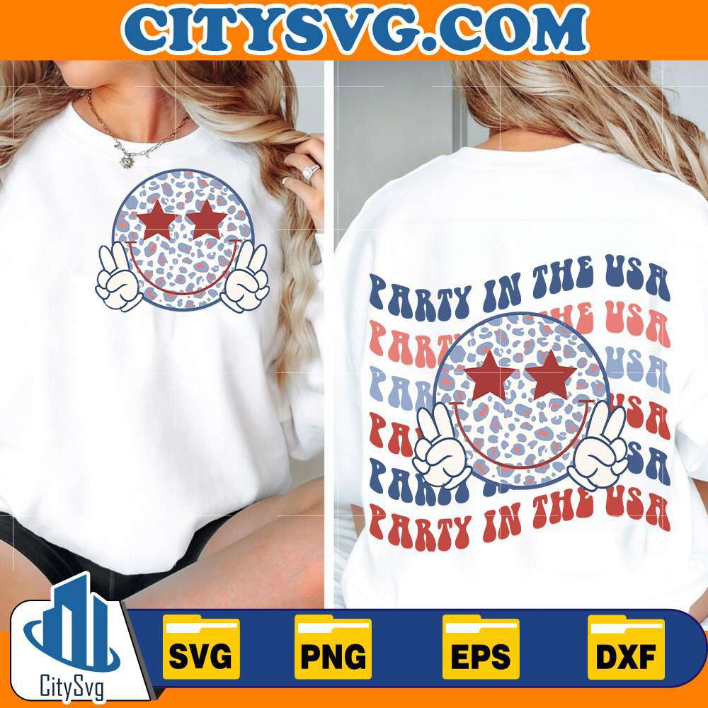 Smile-Party-In-The-Usa-4th-Of-July-Svg