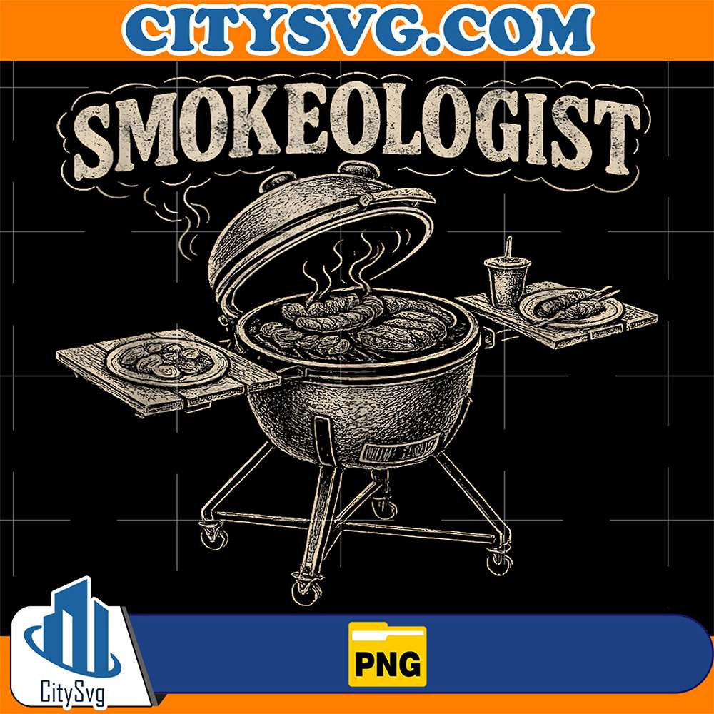 Smokeologist-Funny-Smoker-Meat-Smoking-Tee-Grill-BBQ-Png