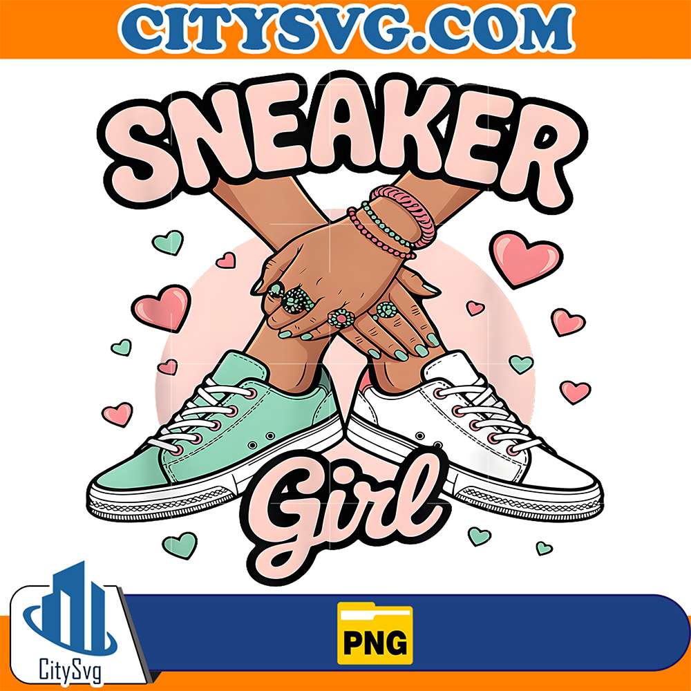 Sneaker-Girl-Afro-Png