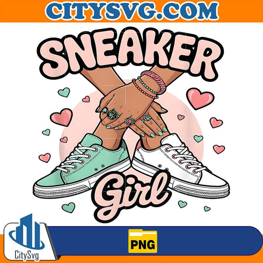 Sneaker-Girl-Afro-Png