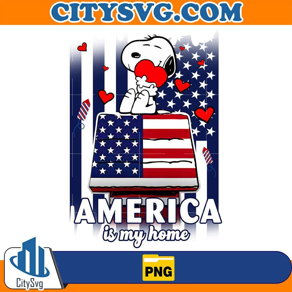 Snoopy-America-Is-My-Home-4th-Of-July-Png