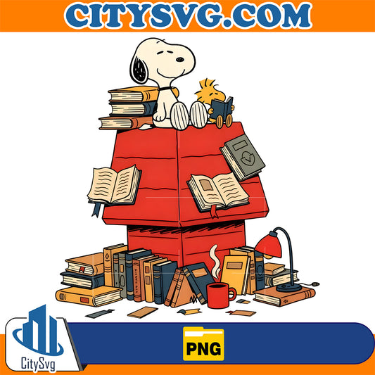 Snoopy-Reading-Png-Cute-Snoopy-Holiday-Book-Png